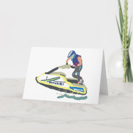 Cartão Jet Ski SuperJet em Pé