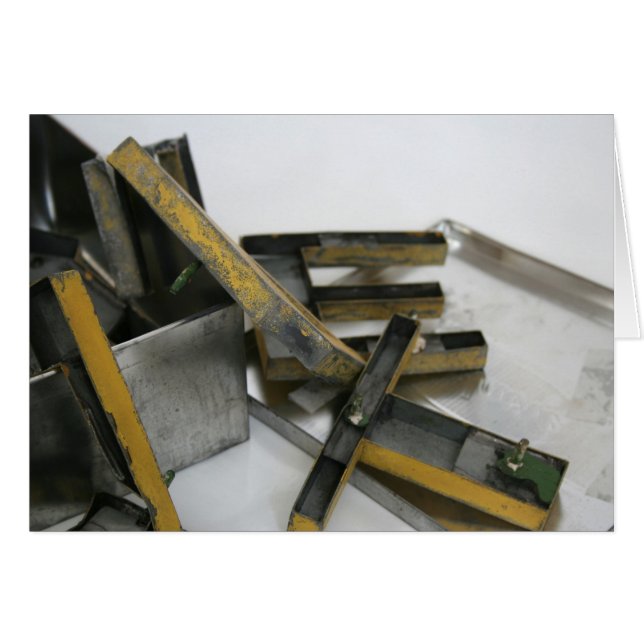 Cartão Jeux 2 Construction Building's Game Metal Letters3 (Frente Horizontal)