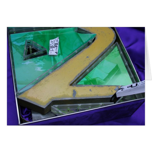 Cartão Jeux de Construction Metal Letters (Frente Horizontal)