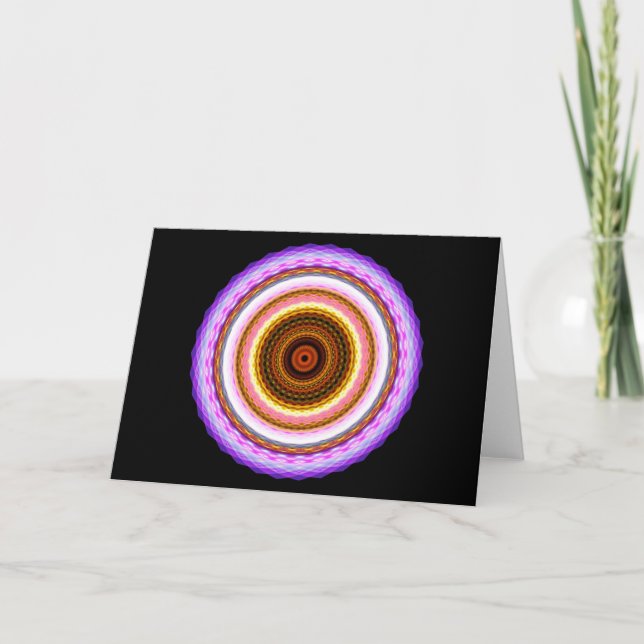Cartão Jeweled Mandala (Frente)