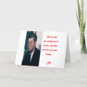 Cartão JFK & Citação do "Peçam Não"