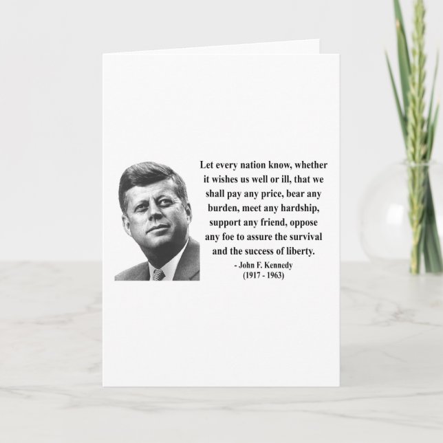 Cartão JFK Quote 5b (Frente)