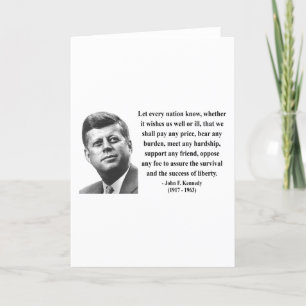 Cartão JFK Quote 5b