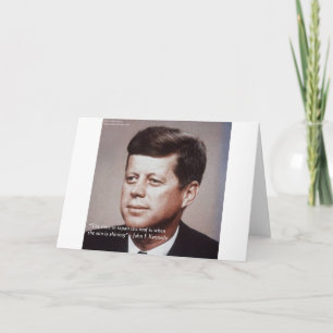 Cartão JFK Repair The Roof Famous Quote