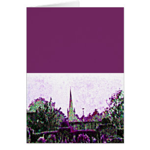 Cartão jGibney roxo do jardim de Stratford-em cima-Avon