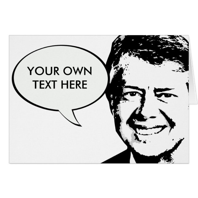 Cartão Jimmy Carter (Frente Horizontal)