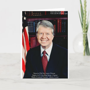 Cartão Jimmy Carter "Human Rights" cita Camisetas