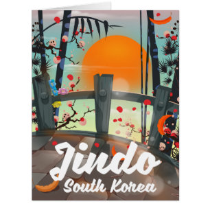 Cartão Jindo Coreia do Sul
