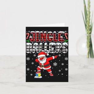 Cartão Jingle Ballers Xadrez Natal Dabbing Volei Chri