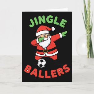 Cartão Jingle de Natal Byllers Futebol Papai Noel Dab Fut