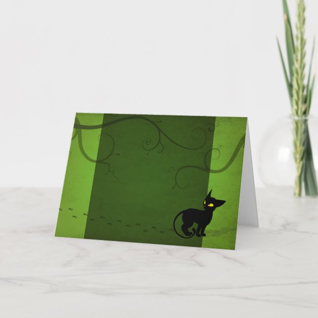 Cartão Jinx Takes a Walk Greeting Card (Frente)