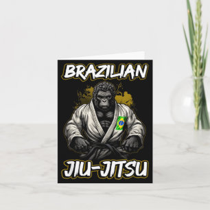 Cartão Jiu Jitsu Brasileiro BJJ Homens Mulheres Artes Mar