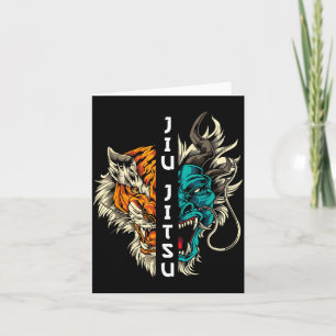 Cartão Jiu Jitsu Brasileiro Dragão e Tigre