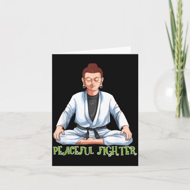 Cartão Jiu Jitsu Brasileiro e Buda BJJ (Frente)