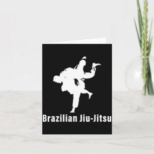 Cartão Jiu-Jitsu Brasileiro JJB Luta no Chão