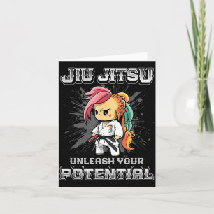 Cartão Jiu Jitsu Brasileiro MMA e Grappling BJJ Fofo