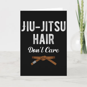 Cartão Jiu Jitsu Cabelo Não Liga Judo Karate Boxe Kickb