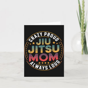 Cartão Jiu Jitsu Mamãe Arte Marcial Brasileira Mãe Famíli