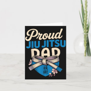 Cartão Jiu Jitsu Pai Pai Retro Vintage Orgulhoso Jiu Jits