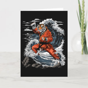 Cartão Jiu-jitsu Tigre Kung Fu Taekwondo Kickboxing Marti