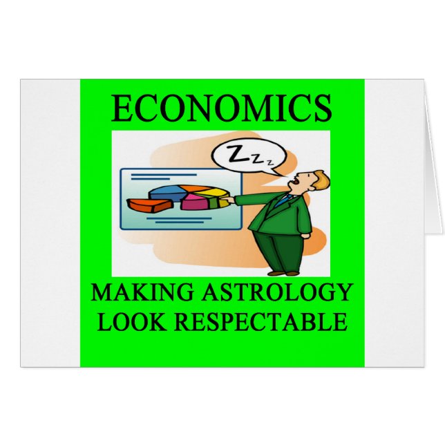 Cartão jjoke da astrologia da economia (Frente Horizontal)