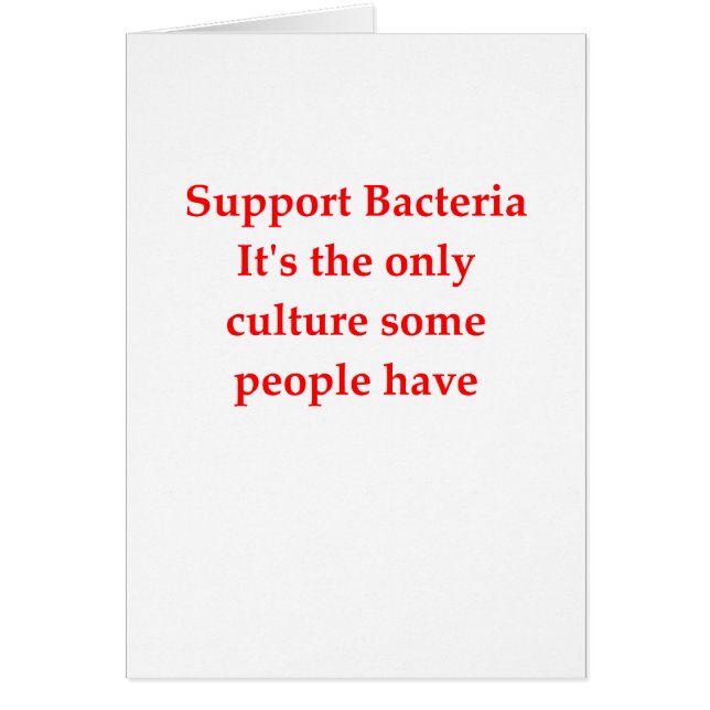 Cartão jke das bactérias (Frente)