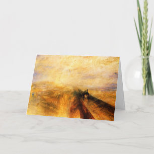 Cartão JMW Turner Rain Steam e Speed Greeting Card