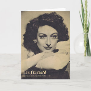 Cartão Joan Crawford White Sweater Fotogravura