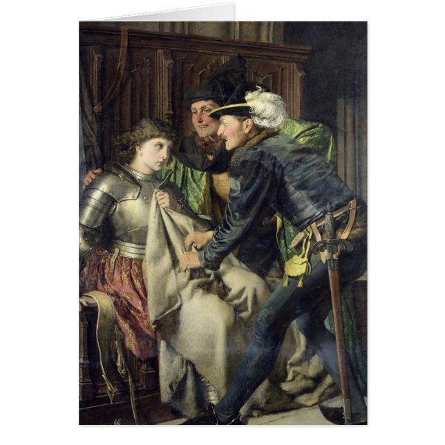 Cartão Joana do arco insultado na prisão, 1866 (Frente)