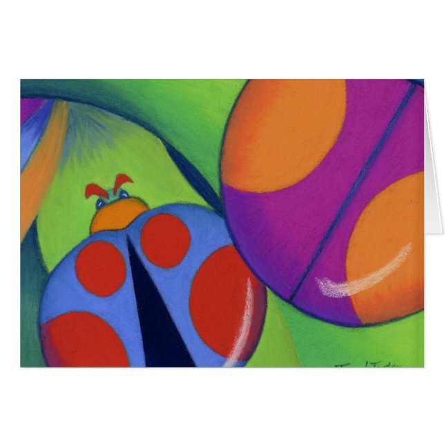 Cartão Joaninhas (Frente horizontal)