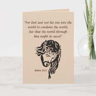 Cartão João 3:17