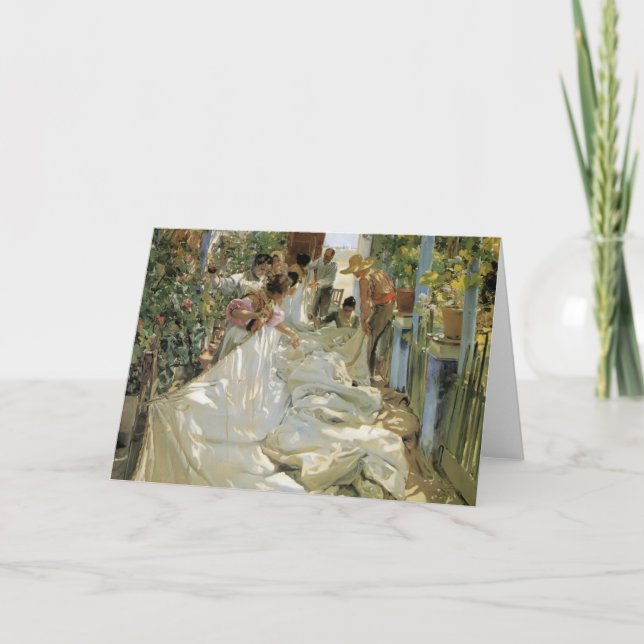 Cartão Joaquín Sorolla- que emenda a vela (Frente)