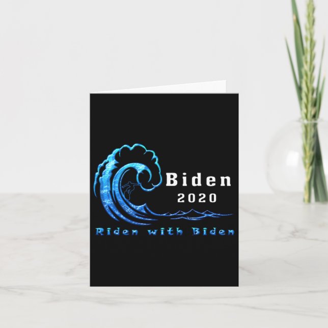Cartão Joe 2020 Riden Com O Presidente Da Biden (Frente)
