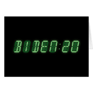Cartão Joe Biden 2020 Digital Clock