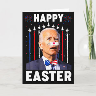 Cartão Joe Biden engraçado feliz 4 de julho confuso Pásco
