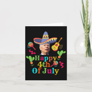 Cartão Joe Biden engraçado Feliz 4 de julho Surpresa Cinc