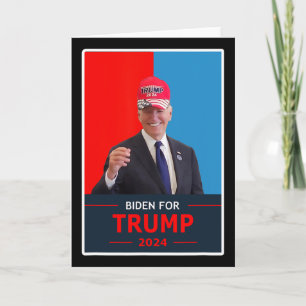 Cartão Joe Biden engraçado para eleição Trump 2024 Use um