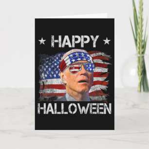 Cartão Joe Biden engraçado quarto 4 de julho feliz Hallow