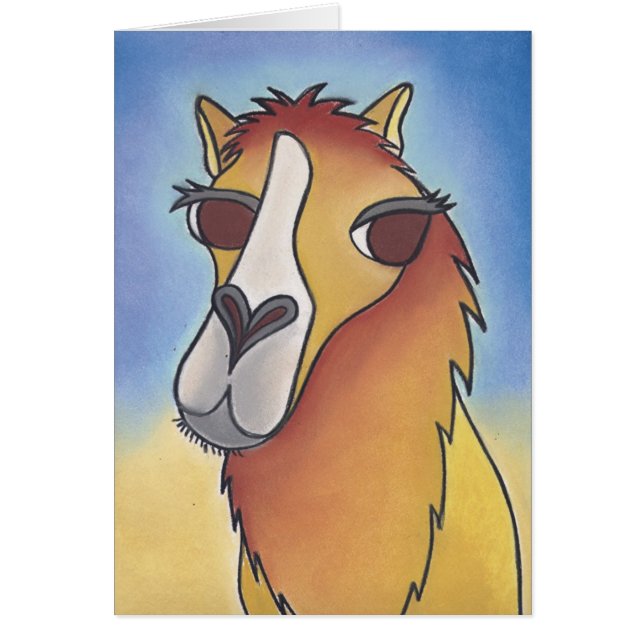 Cartão Joe o camelo não fumadores por Robyn Feeley (Frente)