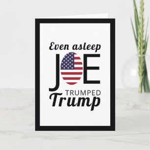 Cartão Joe Trumped Trump, Bandeira Americana