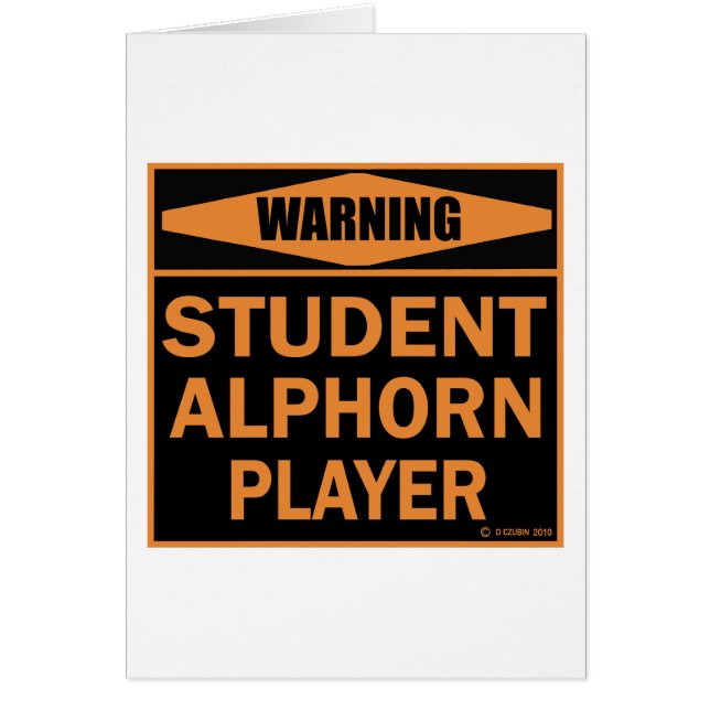 Cartão Jogador Alphorn Estudante (Frente)