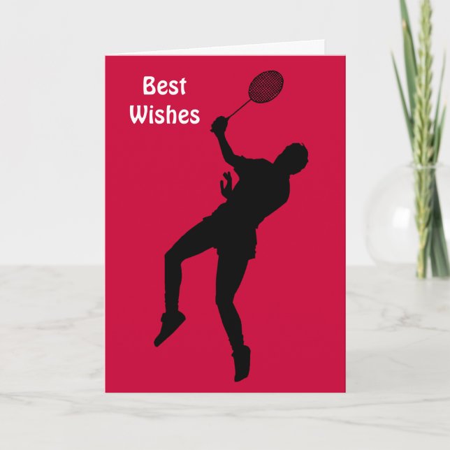 Cartão Jogador Badminton (Frente)