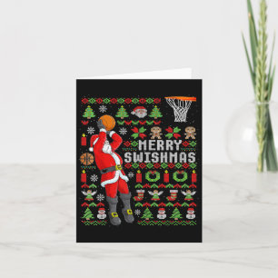 Cartão Jogador Bysketbyll dos Papais noeis de Natal - Sla