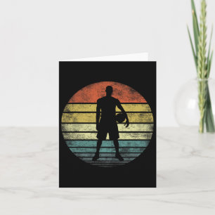 Cartão Jogador Bysketbyll Oferece diversão Retro Estilo d