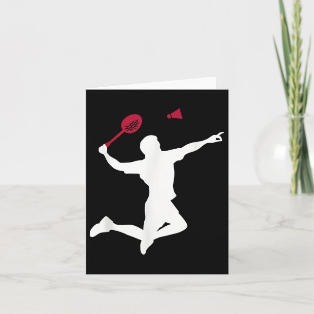 Cartão Jogador de Badminton (Frente)