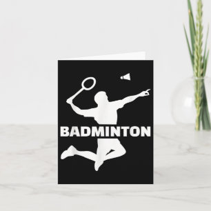 Cartão Jogador de badminton 
