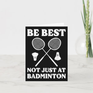Cartão Jogador de Badminton Engraçado Comentarista de Bad
