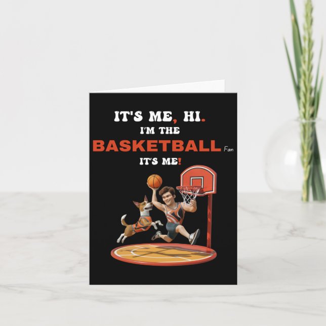 Cartão Jogador de basquete (Frente)
