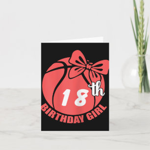 Cartão Jogador de basquete 18º Aniversário