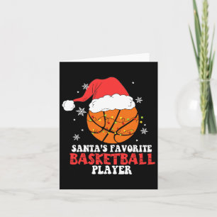 Cartão Jogador de Basquete Engraçado, jogador de Natal